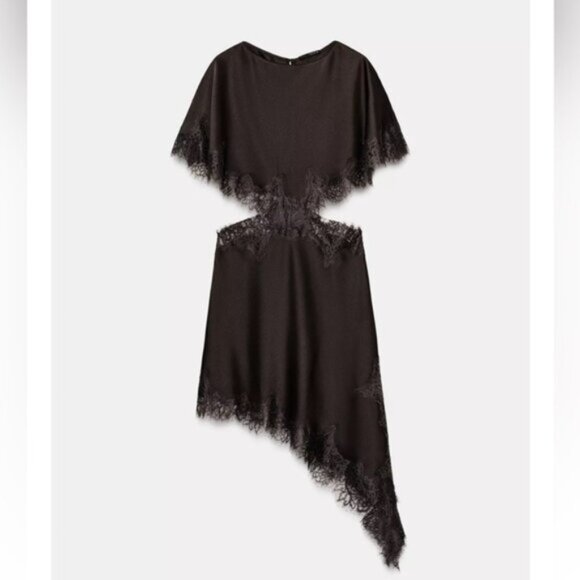 Zara ZW COLLECTION LACE CUT-OUT DRESS - Picture 2 of 9